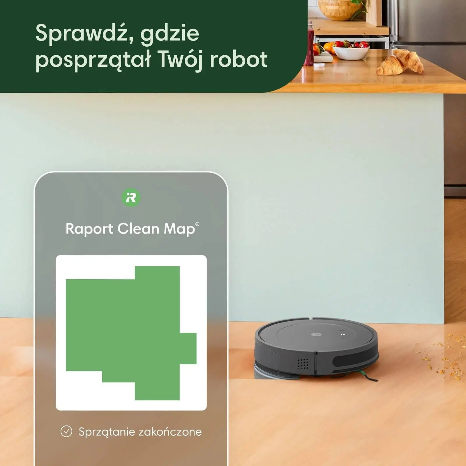 Robot sprzątający iRobot Roomba Combo Essential Funkcja mopowania 68dB