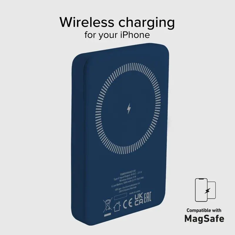Powerbank SBS TEBB5000MAG1CB 5000mAh Magsafe 10W Niebieski
