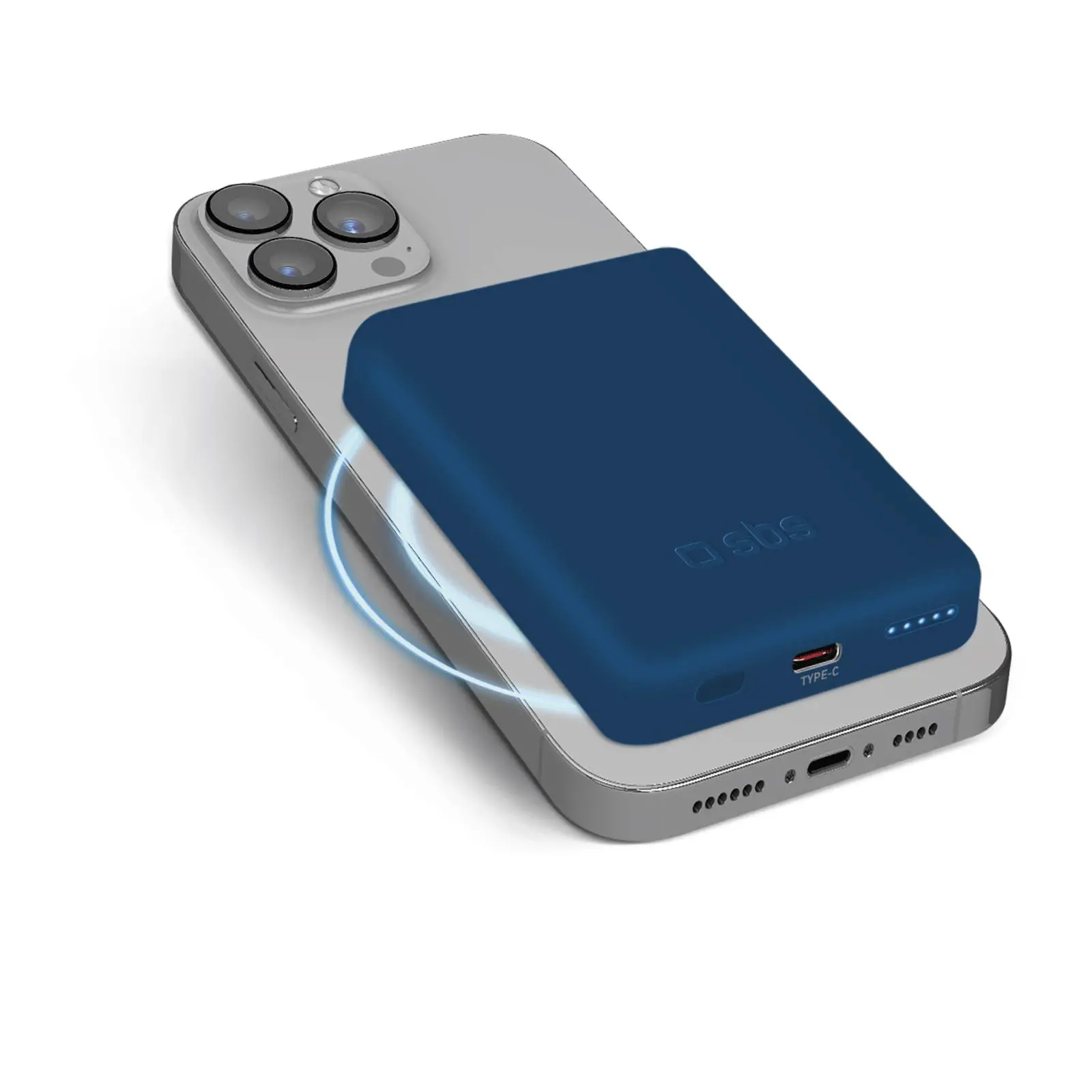 Powerbank SBS TEBB5000MAG1CB 5000mAh Magsafe 10W Niebieski