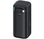 USAMS Fast Charge XMF Series ze zwijanym kablem Lightning 18000mAh PD45W Czarny