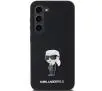 Etui Karl Lagerfeld Silicone Ikonik Metal Pin do Samsung Galaxy S24+ Czarny