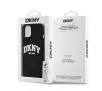 Etui DKNY Liquid Silicone White Printed Logo MagSafe do iPhone 14 Czarny