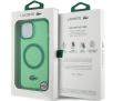 Etui Lacoste Transparent MagSafe do iPhone 15 Plus Zielony