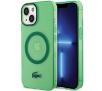 Etui Lacoste Transparent MagSafe do iPhone 15 Plus Zielony