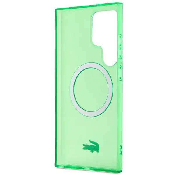 Etui Lacoste Transparent MagSafe do Samsung Galaxy S24 Ultra Zielony