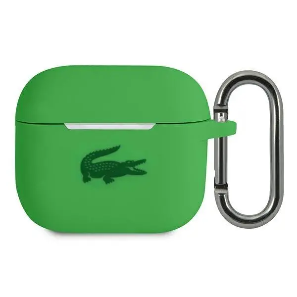 Etui na słuchawki Lacoste LCA3SN Case Silicone do AirPods 3 Zielony