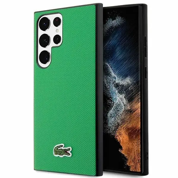 Etui Lacoste LCHCS23LPVCN Hardcase Iconic Petit Pique do Samsung Galaxy S23 Ultra Zielony