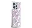 Etui DKNY Hardcase Liquid Glitter Multilogo do iPhone 15 Pro Różowy