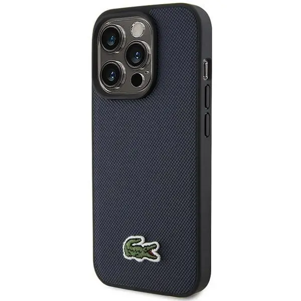 Etui Lacoste LCHMP15XPVCV Hardcase Iconic Petit Pique MagSafe do iPhone 15 Pro Max Granatowy