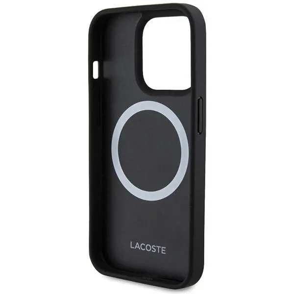 Etui Lacoste LCHMP15XPVCV Hardcase Iconic Petit Pique MagSafe do iPhone 15 Pro Max Granatowy