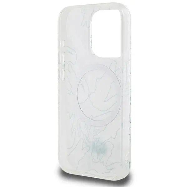 Etui Lacoste LCHMP15XUREH Hardcase Double Layer Repeat MagSafe do iPhone 15 Pro Max Biały