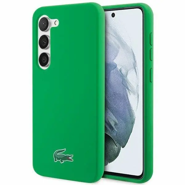 Etui Lacoste LCHCS23MSLON Hardcase Silicone do Samsung Galaxy S23+ Zielony