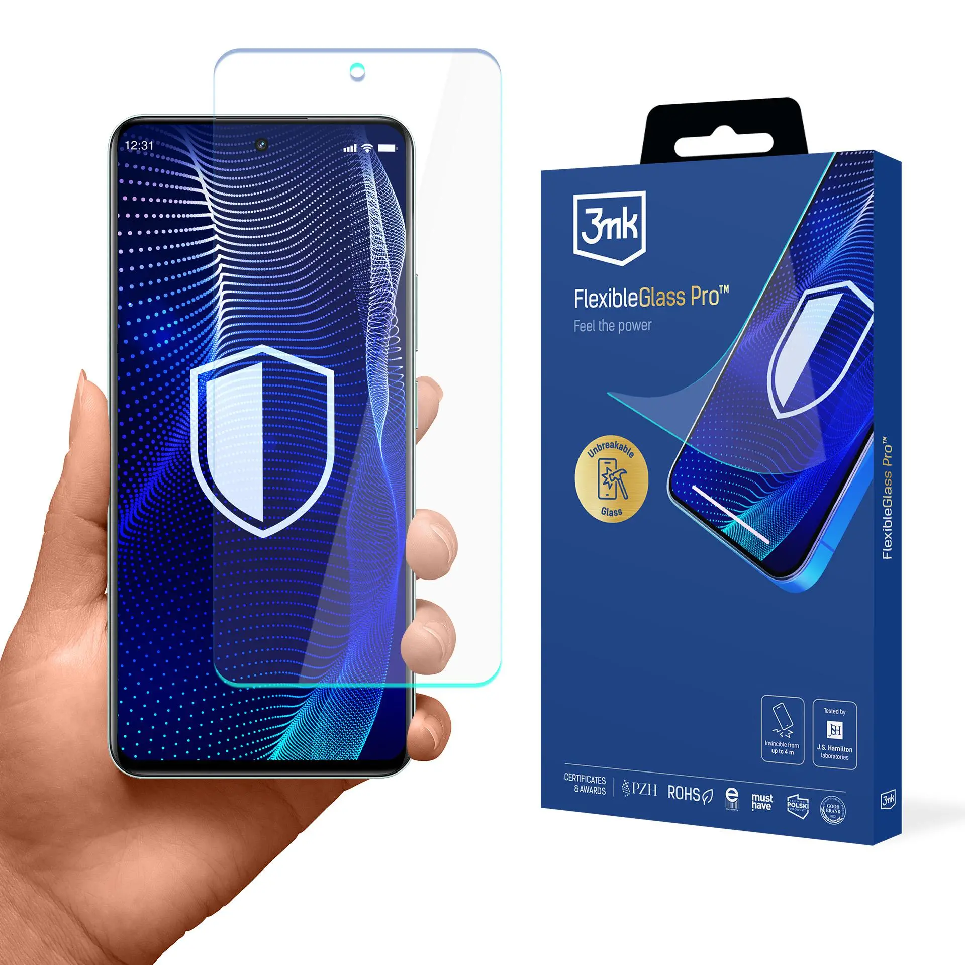 Szkło hybrydowe 3mk FlexibleGlass Pro do realme 12+ 5G