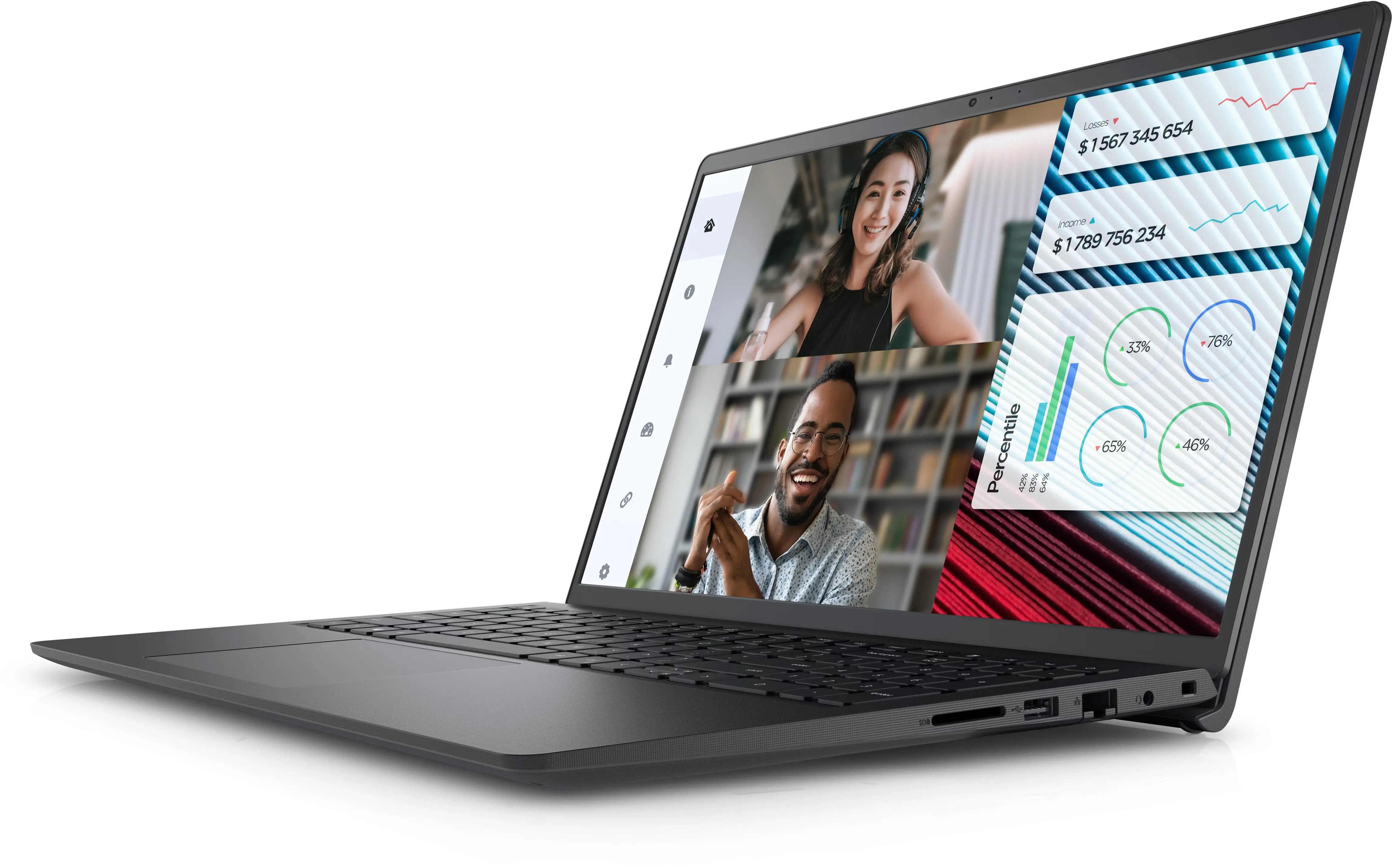 Laptop biznesowy Dell Vostro 3520 15,6" i5-1235U 16GB RAM 512GB Dysk SSD Win11 Pro Czarny