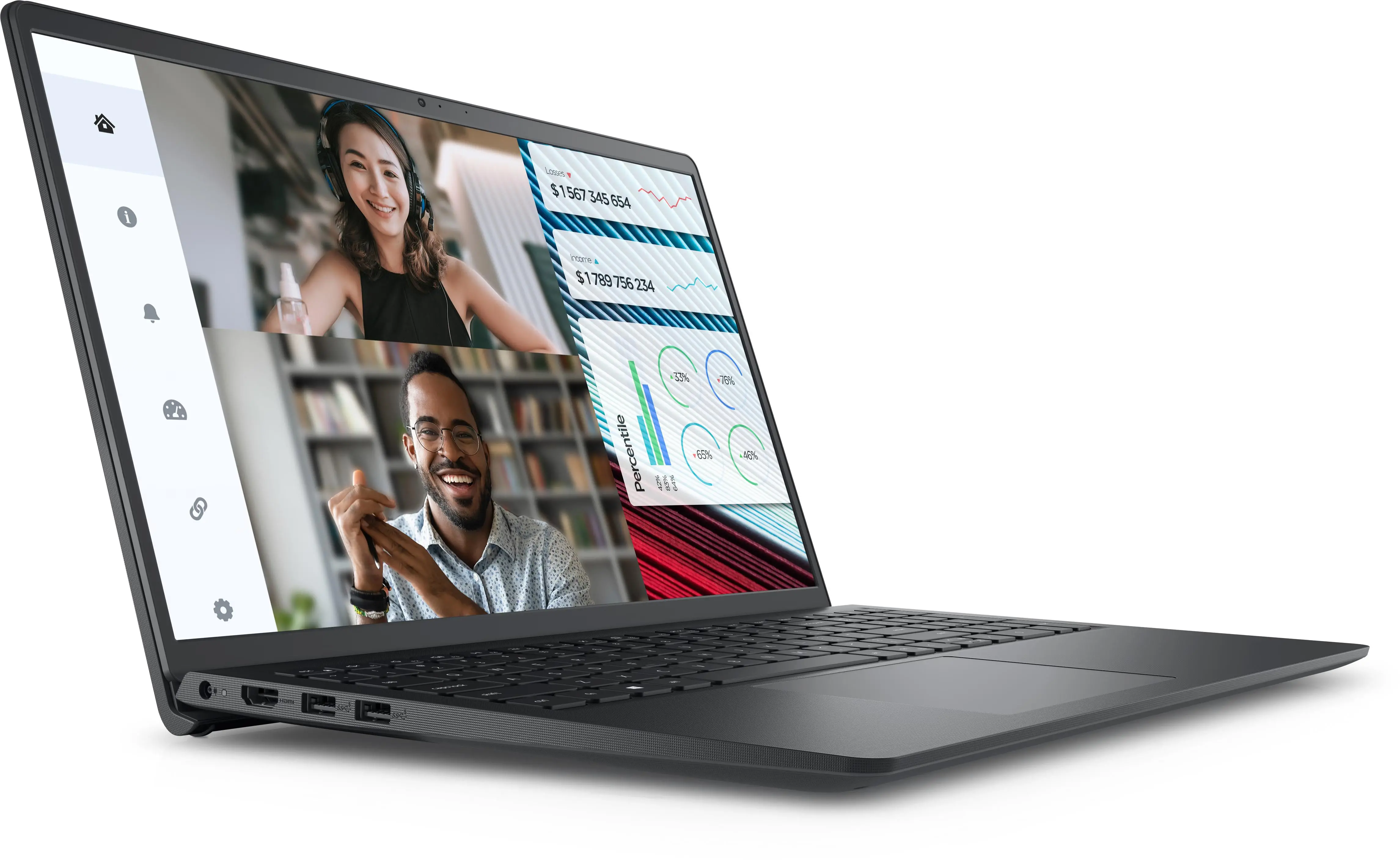 Laptop biznesowy Dell Vostro 3520 15,6" i5-1235U 16GB RAM 512GB Dysk SSD Win11 Pro Czarny