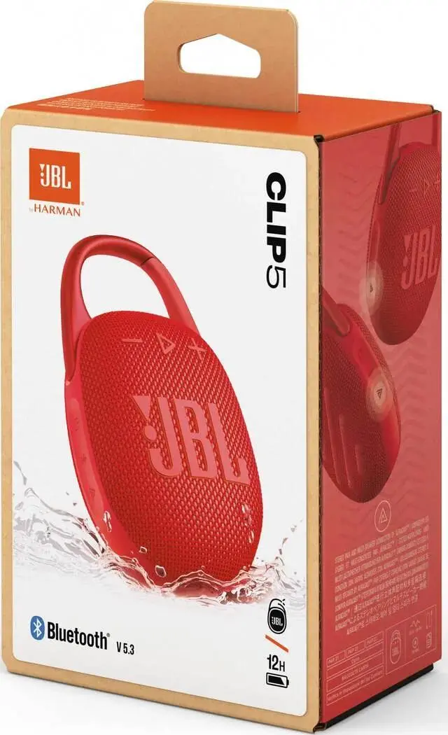 Głośnik Bluetooth JBL Clip 5 7W Czerwony