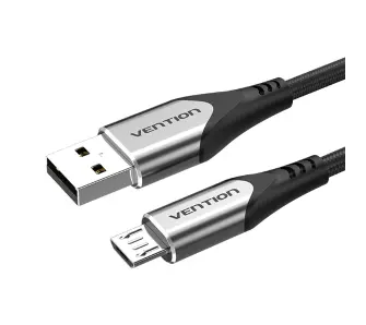 Kabel Vention USB 2.0 A do microUSB COAHI 3A 3m Szary