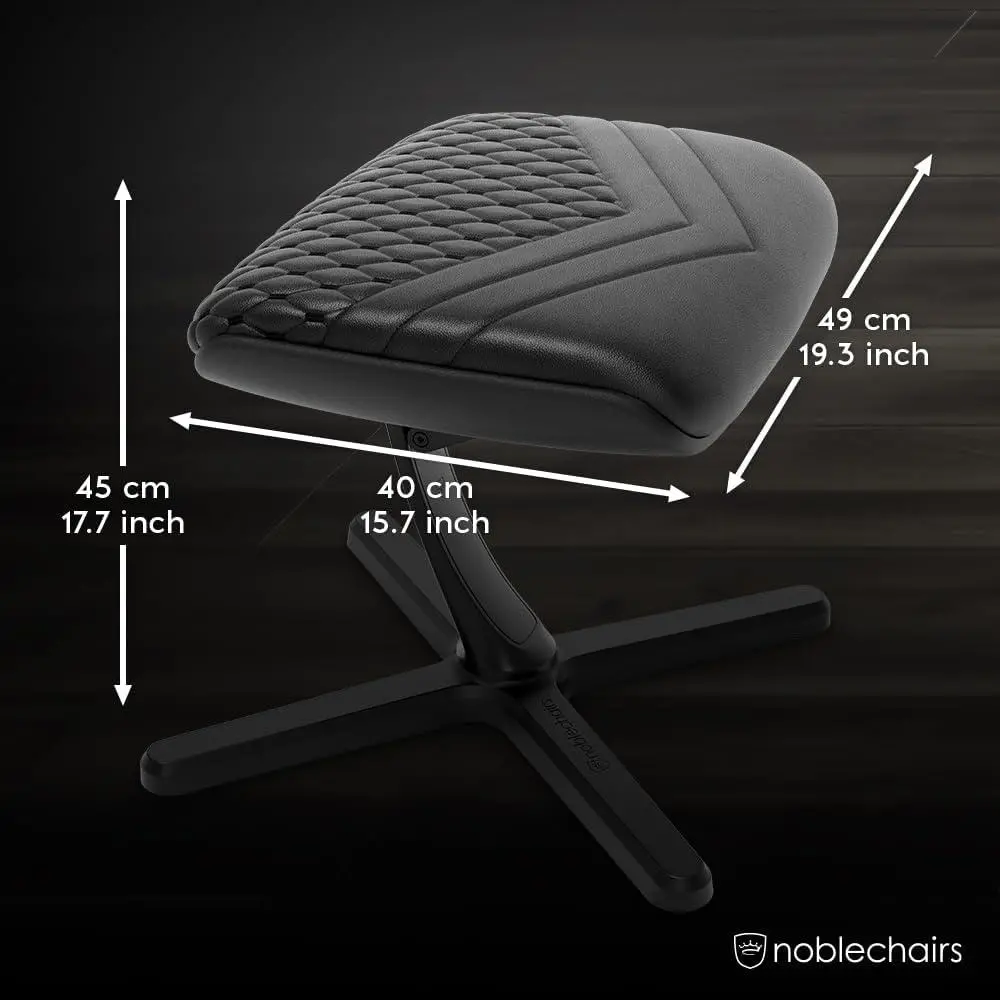 Podnóżek Noblechairs Footrest V2 Skóra Czarny