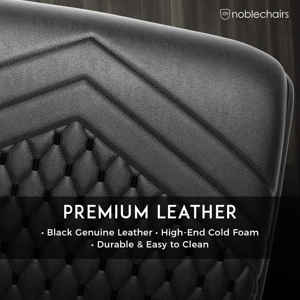Podnóżek Noblechairs Footrest V2 Skóra Czarny