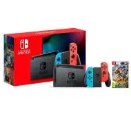 Nintendo Switch Joy-Con v2 Czerwono-niebieski + Mario Strikers Battle League Football
