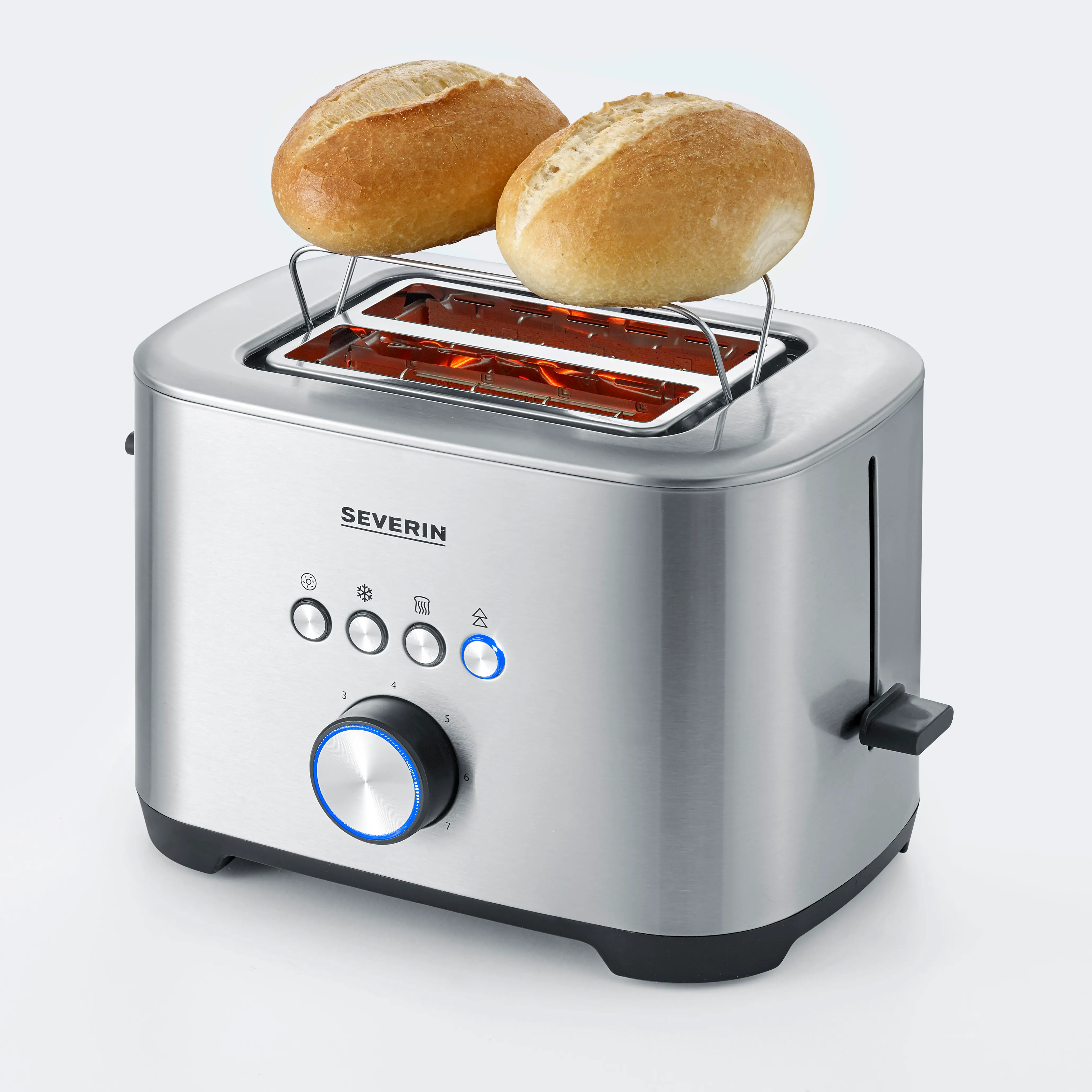 Toster Severin AT 2620 Ruszt do bułek Rozmrażanie 800W