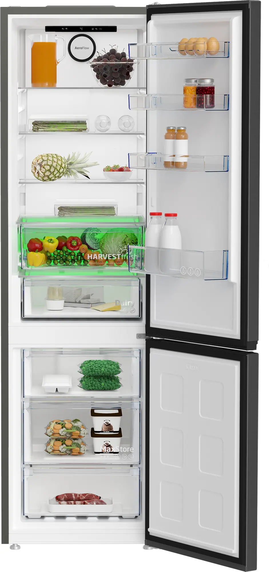 Lodówka Beko bPro500 B5RCNA406HXBR1 Pełny No Frost 203,5cm Komora świeżości Dark Inox