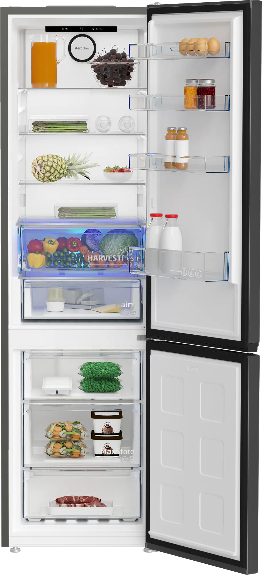 Lodówka Beko bPro500 B5RCNA406HXBR1 Pełny No Frost 203,5cm Komora świeżości Dark Inox
