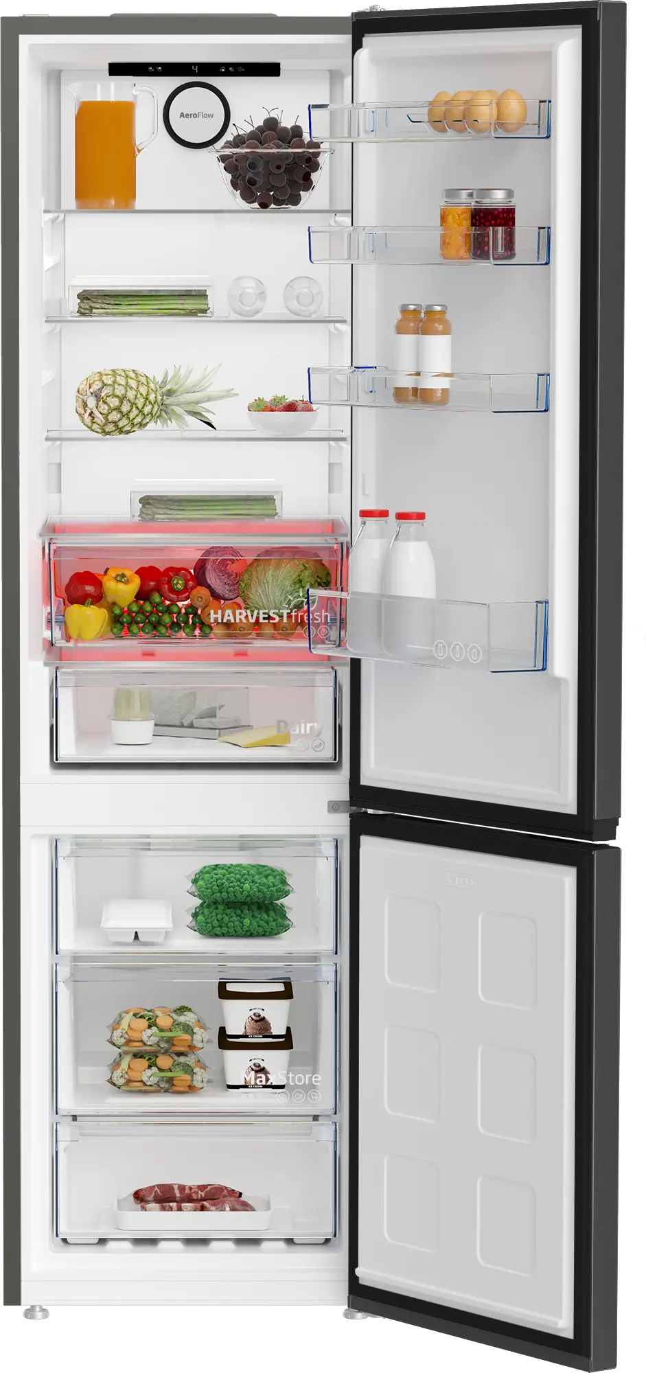 Lodówka Beko bPro500 B5RCNA406HXBR1 Pełny No Frost 203,5cm Komora świeżości Dark Inox