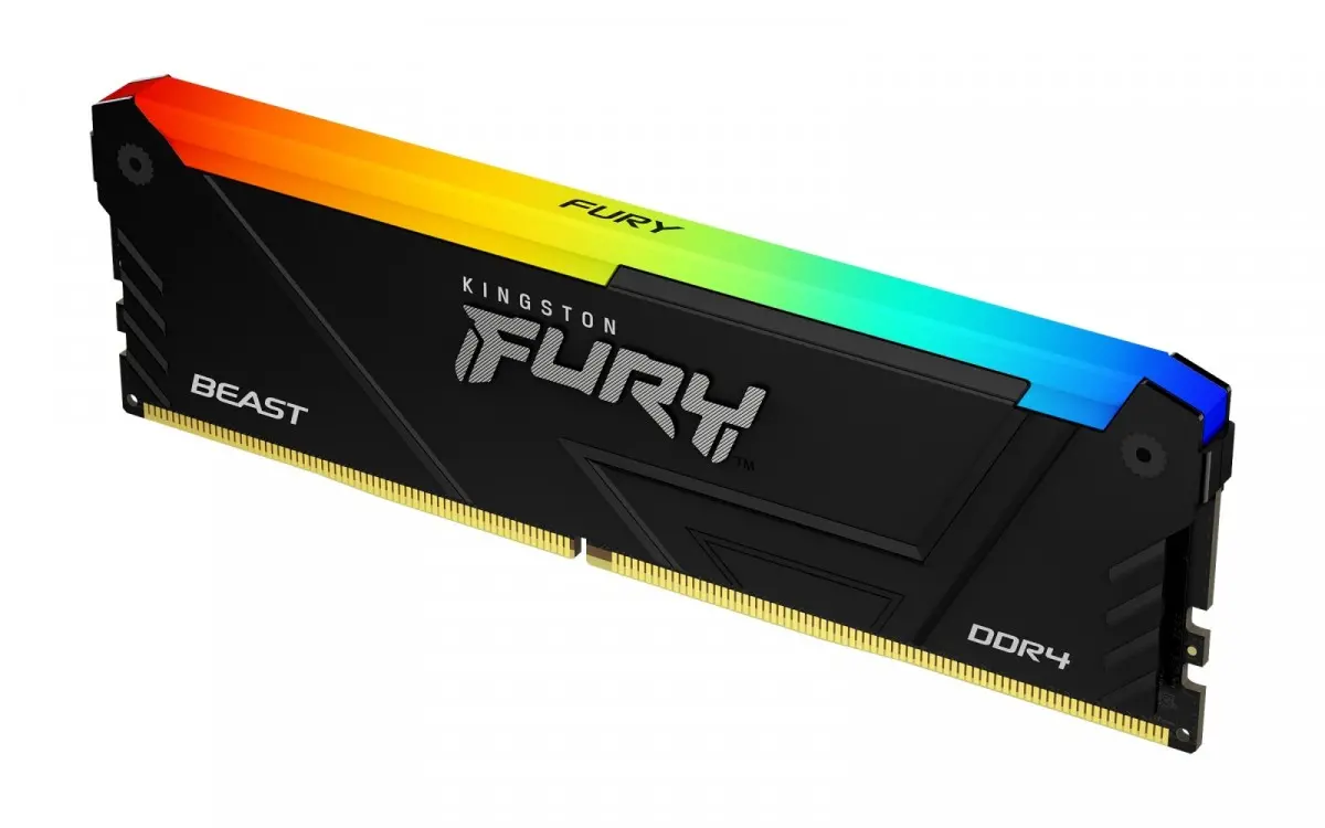 Pamięć RAM Kingston FURY Beast RGB DDR4 16GB (2 x 8GB) 3600 CL17 Czarny