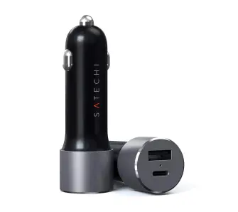 Ładowarka samochodowa Satechi ST-TCPDCCM 72W USB-C PD Szary
