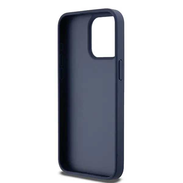 Etui DKNY Hardcase Leather Mono Stripe & Metal Logo do iPhone 15 Pro Max Niebieski