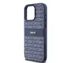 Etui DKNY Hardcase Leather Mono Stripe & Metal Logo do iPhone 15 Pro Max Niebieski