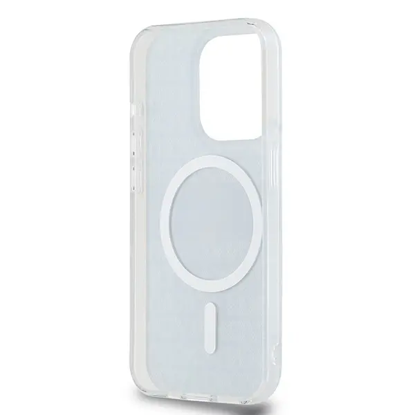 Etui DKNY IML Mono & Stripe MagSafe do iPhone 15 Pro Max Czarny