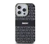 Etui DKNY IML Mono & Stripe MagSafe do iPhone 15 Pro Max Czarny