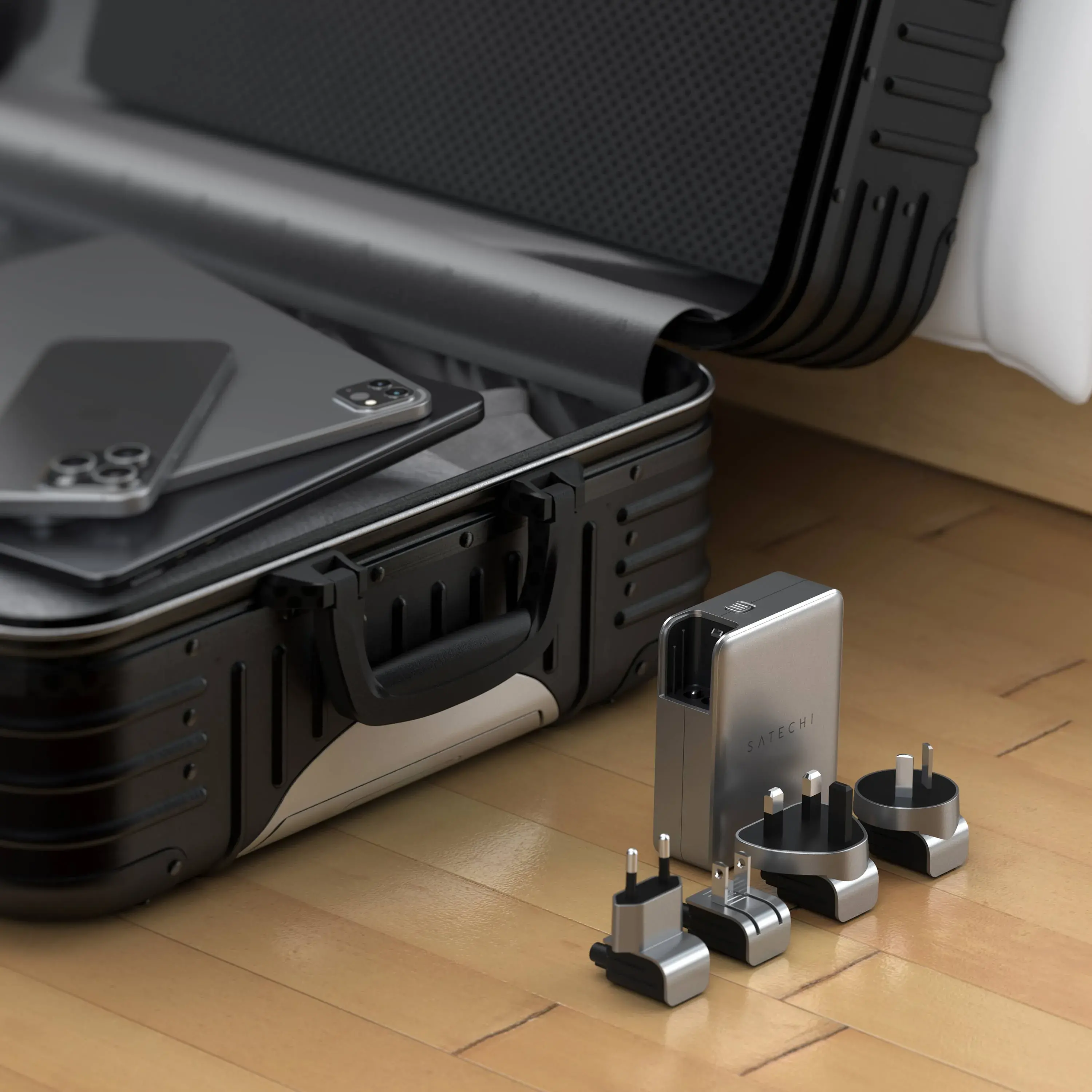 Ładowarka sieciowa Satechi ST-W145GTM 145W USB-C 4-Port GaN Travel Charger