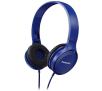 Słuchawki przewodowe Panasonic RP-HF100E-A Nauszne Niebieski