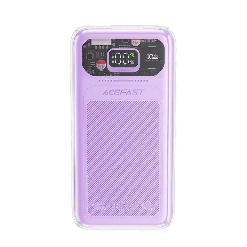 Powerbank Acefast Sparkling 10000mAh 30W Fioletowy