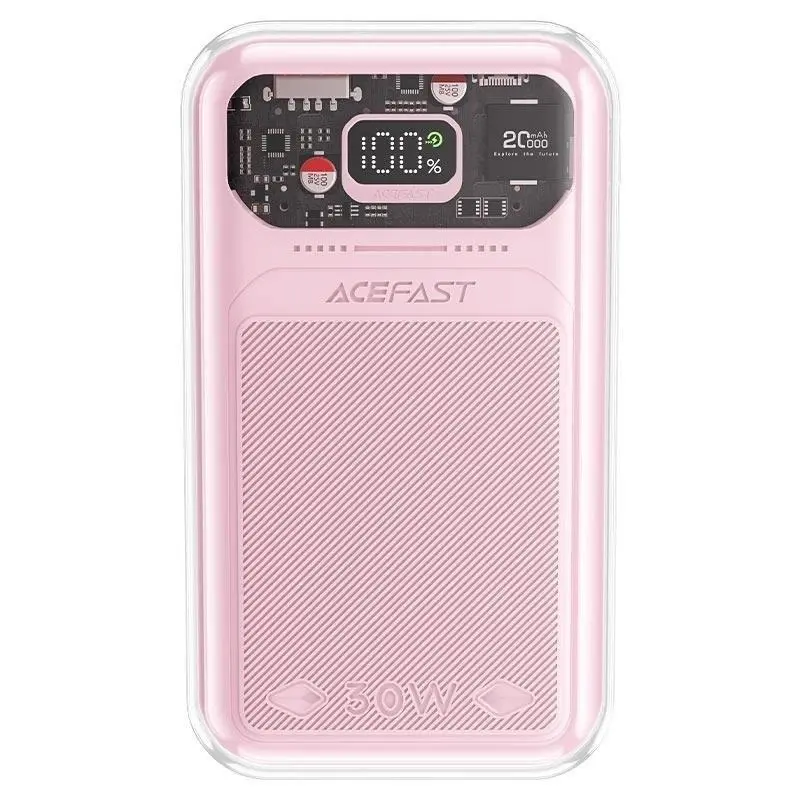 Powerbank Acefast Sparkling 20000mAh 30W Różowy