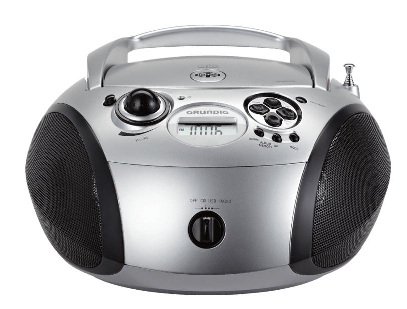 Radioodtwarzacz Grundig RCD 1445 (srebrny)
