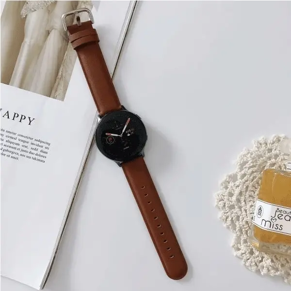 Pasek Beline do Galaxy Watch 20mm Elegance Brązowy