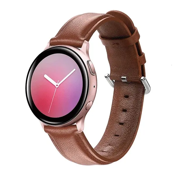 Pasek Beline do Galaxy Watch 20mm Elegance Brązowy