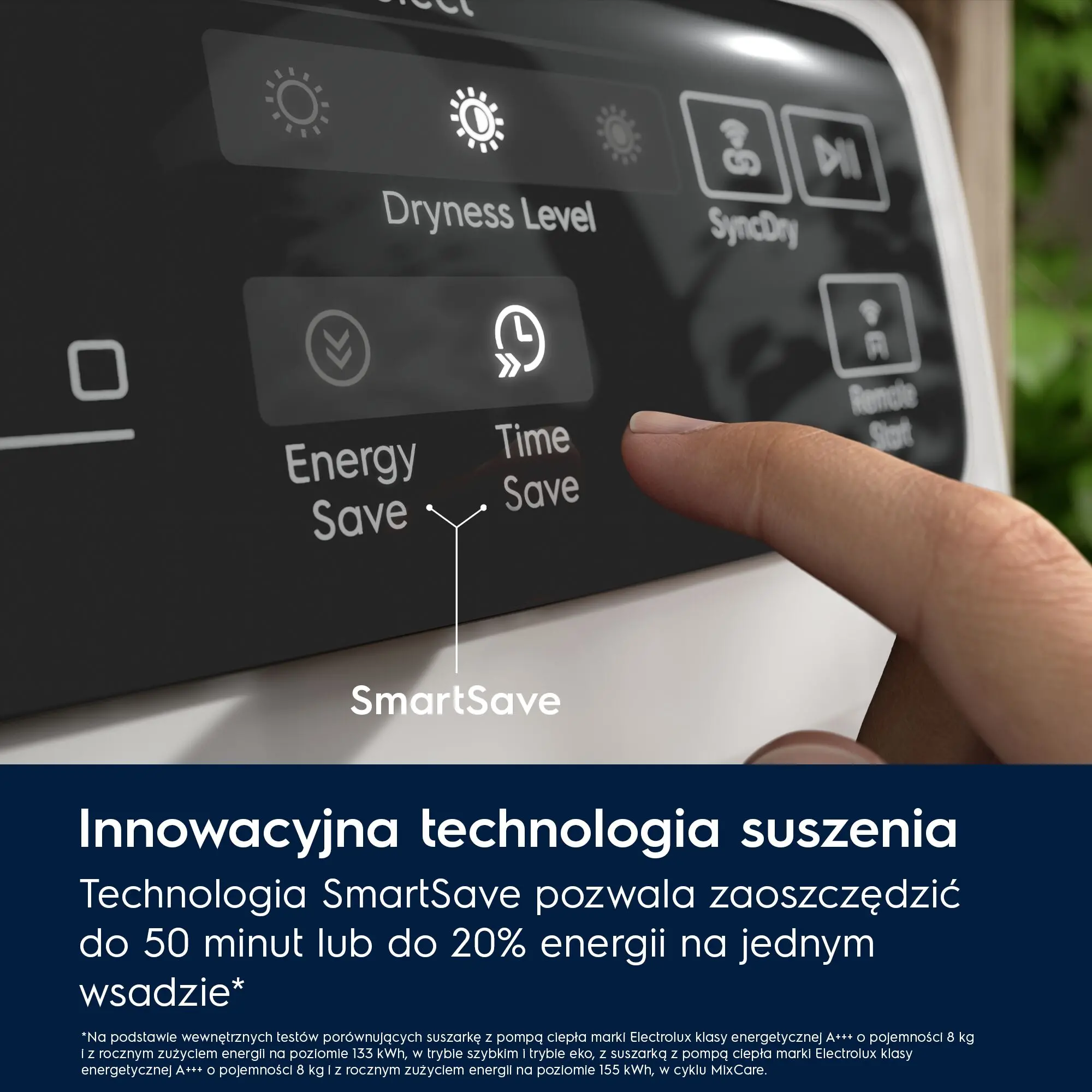 Suszarka Electrolux 900 PerfectCare EW9D787KCP 63,6cm 8kg Zdalne sterowanie
