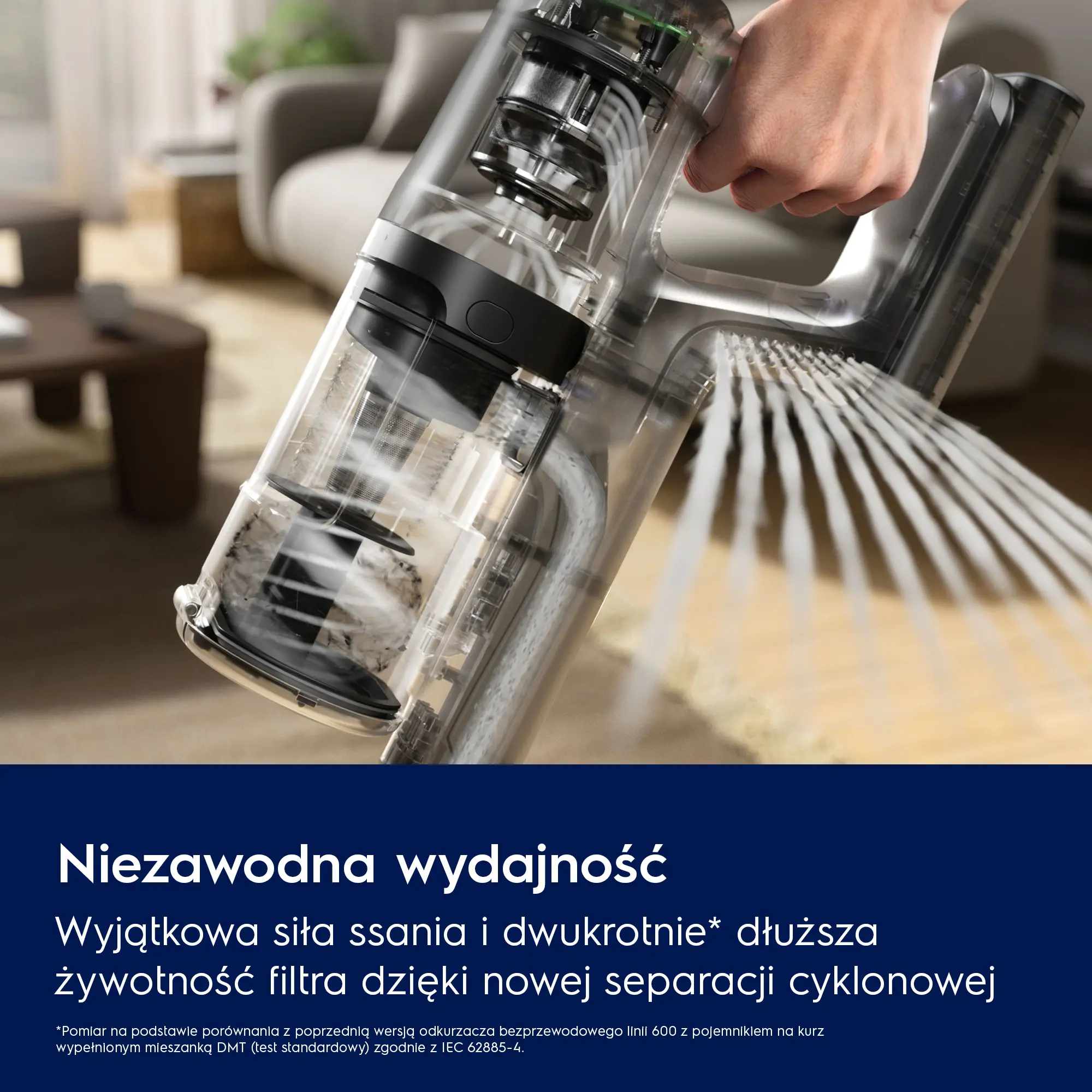 Odkurzacz Electrolux Animal 600 Pet EP61AB21UG 50min Wymienny akumulator Mini elektroszczotka