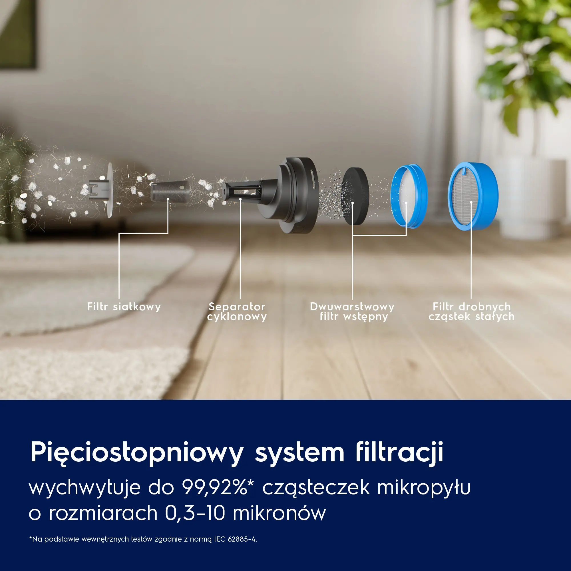 Odkurzacz Electrolux Animal 600 Pet EP61AB21UG 50min Wymienny akumulator Mini elektroszczotka