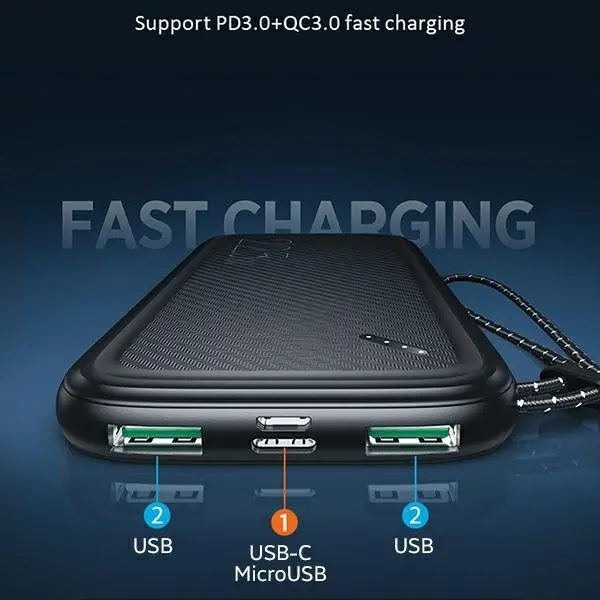 Powerbank USAMS PB56 10KCD15102 10000mAh 22.5W Biały