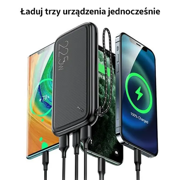 Powerbank USAMS PB56 10KCD15102 10000mAh 22.5W Biały