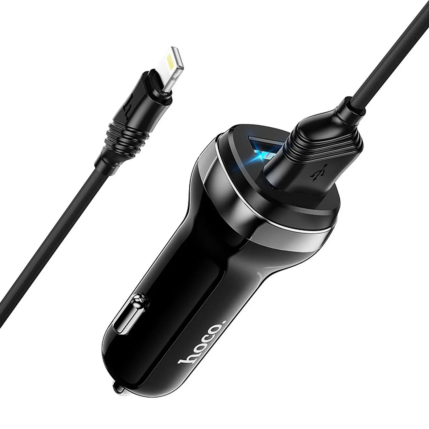 Ładowarka samochodowa Hoco 2xUSB Z40 Czarny