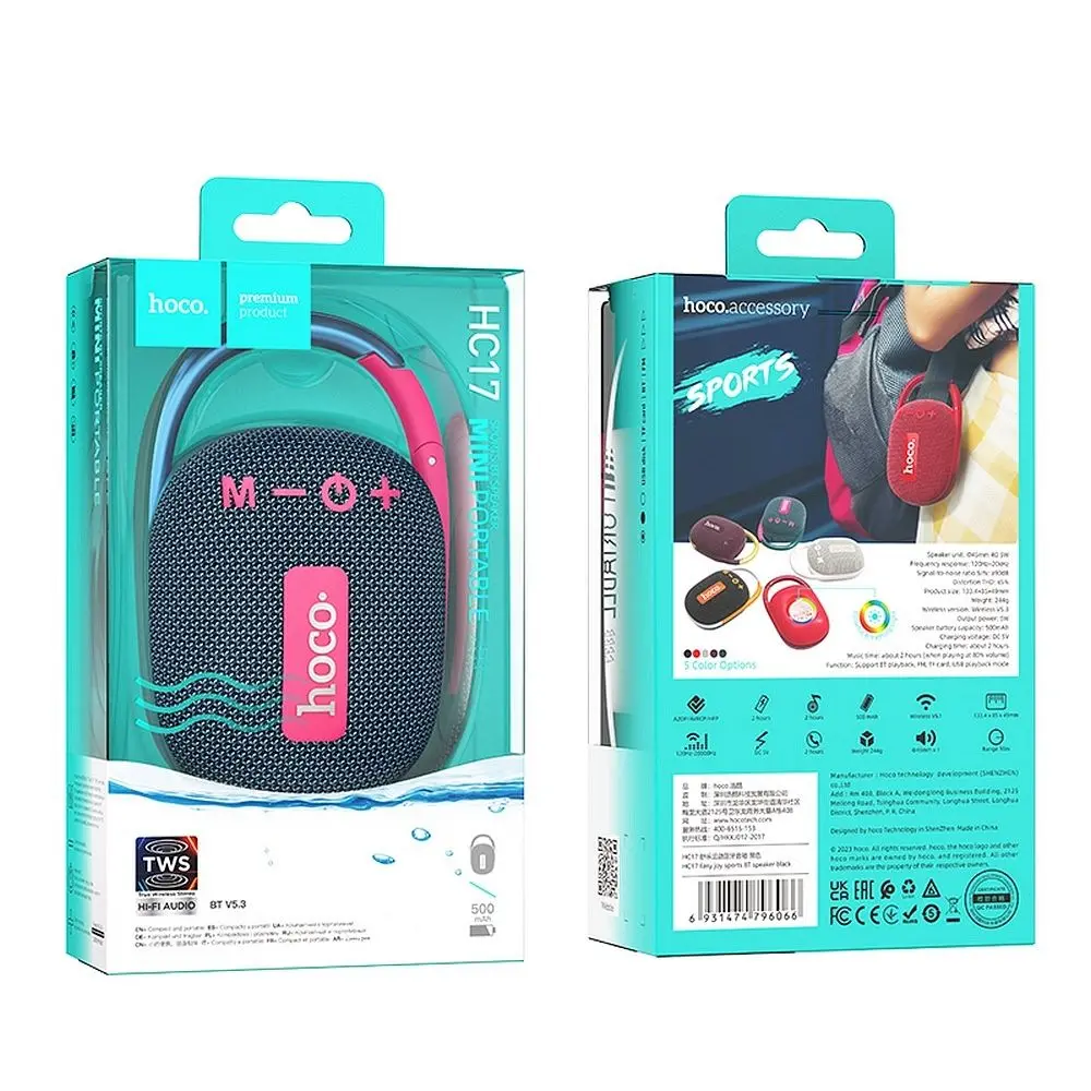 Głośnik Bluetooth Hoco HC17 Easy Joy 3W Granatowy