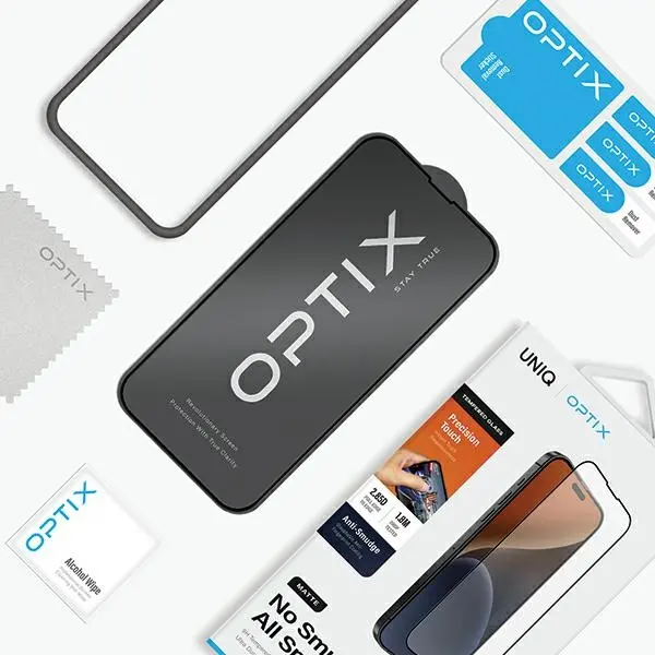 Szkło hartowane UNIQ Optix Matte do iPhone 15 Pro Max