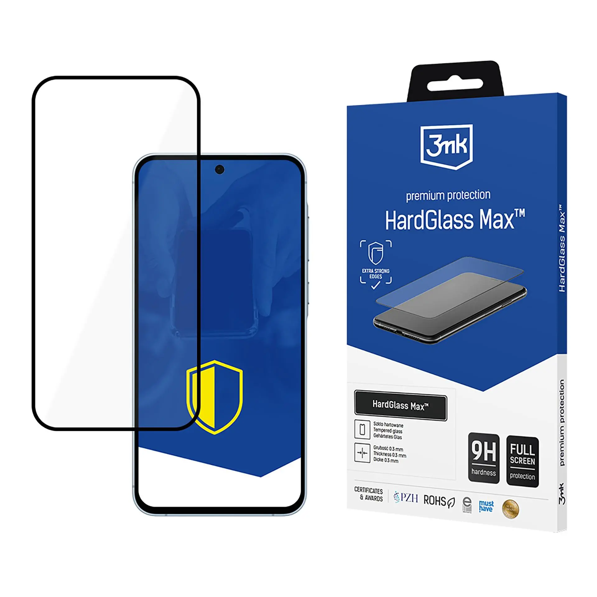 Szkło hartowane 3mk HardGlass Max do Samsung Galaxy A55 5G